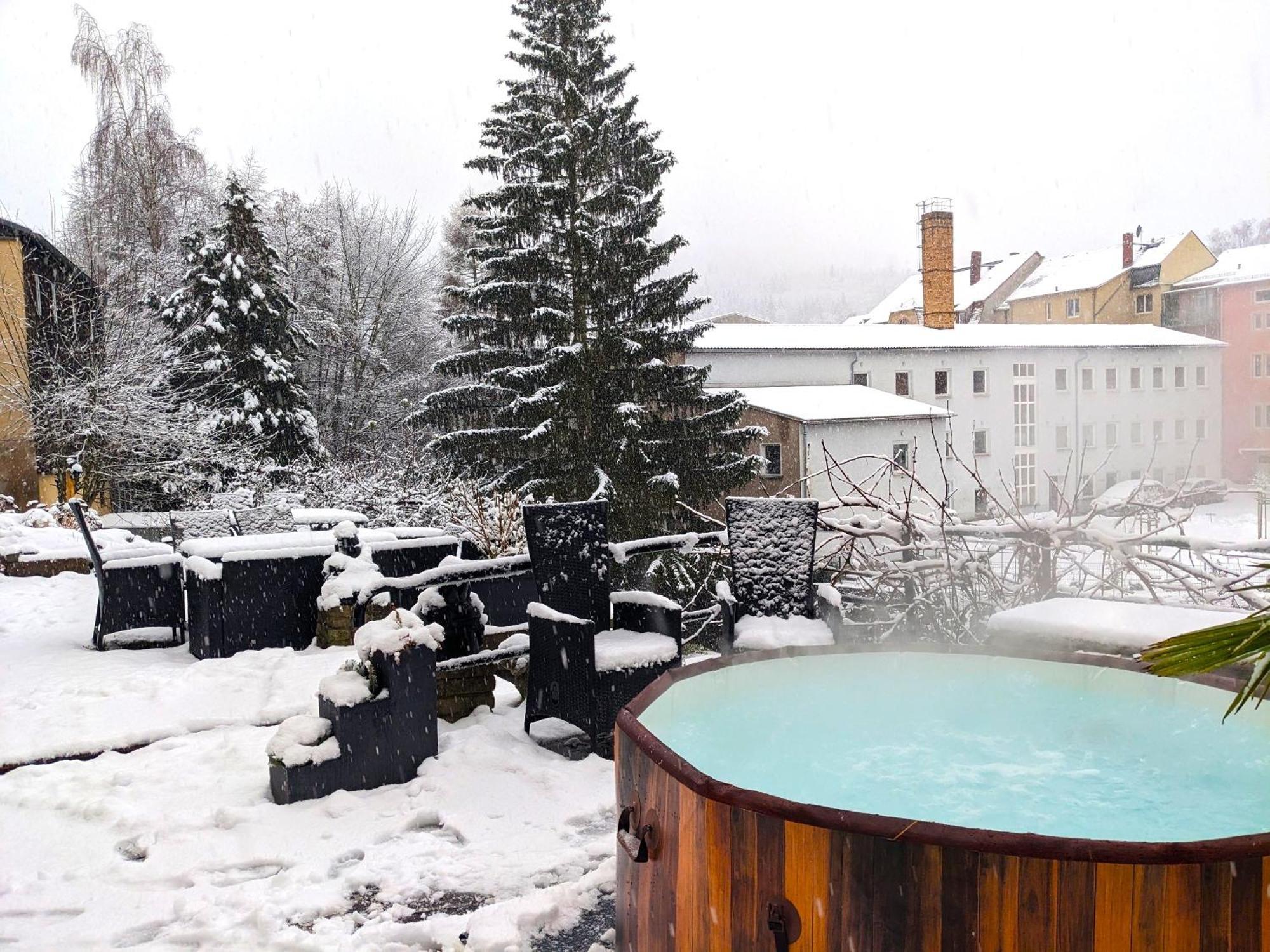 Famzi - Urlaubsmagie - Familienwohnung Mit Gemeinschaftsgarten, -Sauna & -Pool Sebnitz Exterior foto